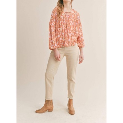 Women's With Love Peasant Top - Sadie & Sage