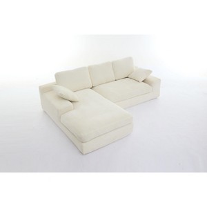 NicBex Modular Sectional Sofa L-Shaped Upholstered Couch for Living Room,Apartment,Office,No Assembly Require,2 PC Free Combination - 1 of 4