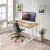 Mount-It! Dual Motor Electric Standing Desk with 55" Tabletop, Maple & White - 2 of 4