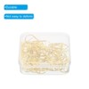 Unique Bargains Drop-Shaped Metal Prevent Tearing Pages Home Office Paper Clip 50 Pcs - 4 of 4