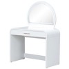 NicBex Makeup Vanity Desk with Mirror,Makeup Table with Drawer for Bedroom - 4 of 4