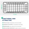 2 Pack Hanging Wall Basket Wire Storage Baskets, Adhesive Basket for Cabinet Door Organizer No Drilling - 2 of 4