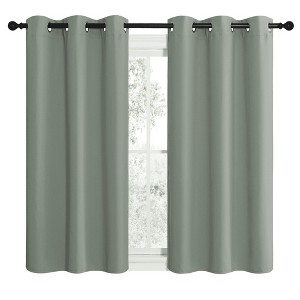 NICETOWN Grommet Top Blackout Curtains, Thermal Insulated Noise Reducing Window Drapes (Set of 2) - 1 of 4