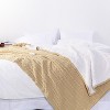 Cotton Cable Knit Blanket, Soft Warm Fleece Blanket for Couch & Bed Decor - NTBAY - 4 of 4