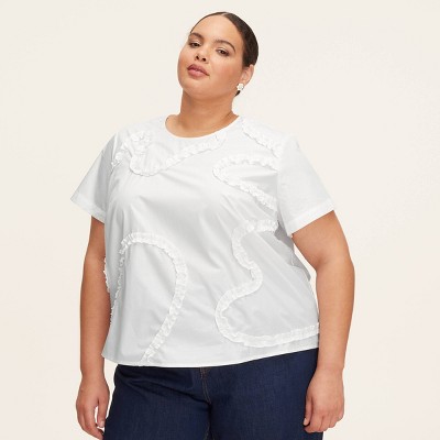 Women's Ribbon Short Sleeve Blouse -  kate spade new york x Target White