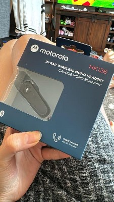 Motorola In-ear Bluetooth Wireless Mono Headset Hk126 - Black : Target
