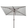 Iris Fashion Line 6.5 X 10 Ft Rectangle Umbrella - PAT8304 - Safavieh - 3 of 4