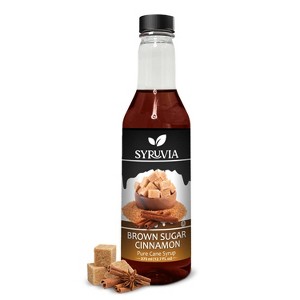 Syruvia Brown Sugar Cinnamon Syrup for Coffee 12.7 fl oz Premium Coffee Flavoring Syrup - 1 of 4