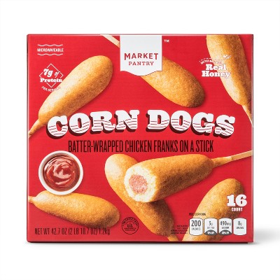 Full Size Frozen Corn Dogs - 42.72oz/16ct - Market Pantry™