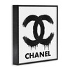 Stupell Industries Black Glam Drip Logo Framed Giclee Art - 3 of 4
