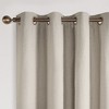 Awesome Home  Linen Blend Total Blackout Grommet Curtains Pair, 52"X108" , Light Beige - 4 of 4