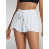 Clotth 3-Piece Flowy Athletic Shorts for Women Fitness Yoga Exercise Running Butterfly Tennis Sport Vitality Shorts S - 2 of 4