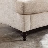 VASIP  COOLMORE Mid Century Modern Loveseat Sofa - 2-Seater Chenille Fabric Couch, Brown Wood Legs, Super Soft for Living Room - 3 of 4