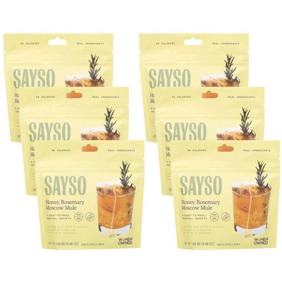 Sayso Organic Honey Rosemary Moscow Mule Non Alcoholic - Case of 6/4.46 oz