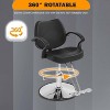BestMassage Barber Chair Hair Salon Chair with Hydraulic Pump 360 Degrees Swivel - 3 of 4