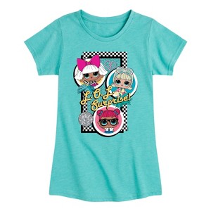 Girls' - LOL Surprise! - Retro Style Dolls Fitted Short Sleeve Graphic T-Shirt - 1 of 4
