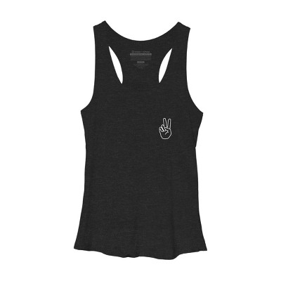 Women's Design By Humans peace By desiredesign Racerback Tank Top