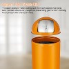 65L/17Gal Brushed Stainless Trash Can,Commercial Push Lid Garbage Bin with Removable Bucket ,Recycling Bin for Kitchen, Restaurant,Restroom - 4 of 4
