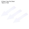 Unique Bargains Directional Sign PVC Adhesive Removable Arrow Stickers 6 Sheet - 3 of 4