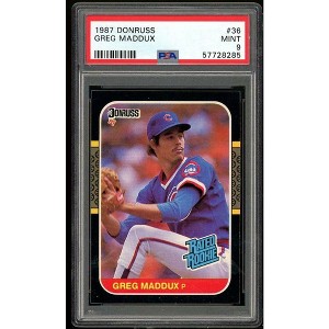 1987 Donruss #36 Greg Maddux Cubs Rated Rookie Card PSA 9 MINT - 1 of 2