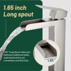 Cobbe Bathroom Faucet Single Handle with Pop-Up Drain Single-Hole Installation Bathroom Vessel Sink Faucet Brushed Nickel - 4 of 4