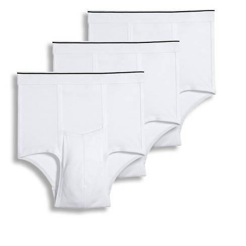 Men's Underwear, Size 38 Jockey, Brief's, White, Cotton