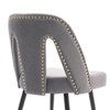 Sapphtopaz Modern Dining Chairs Set of 2 Velvet Upholstered Dining Room Chair with Metal Legs and Nailheads Kitchen Chairs for Kitchen, Bedroom - 3 of 4