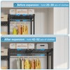 VIPEK X3 Expandable Heavy Duty Clothes Rack Adjustable from 5'2" to 8' with Flexible Shelves and Hanger Rods, Max Load 1210LBS - 3 of 4