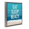 Stupell Industries Eat Sleep Beach Painting, 25" x 25" - 3 of 4