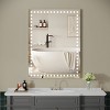 LED Bathroom Mirror,Wall Mounted Anti-Fog Memory Rectangular Vanity Mirror With Lights,Hollywood Makeup Mirror Vertical Horizontal-The Pop Home - 2 of 4