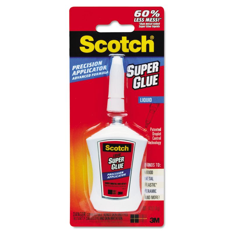 Scotch Super Glue Liquid Precision Applicator 0.14 oz AD124, 3 of 7