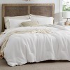 2/3 Pcs Waffle Comforter Set Soft Cotton Bedding Set Premium Cotton Cover with Polyester Fill for All Seasons - 2 of 4
