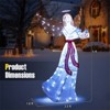 SEVOBAL Inflatable Holiday Decorations 5ft Pre-Lit Christmas Angel Decor Christmas Inflatable Outdoor Decoration, White, 42"*19.2"*60" - 4 of 4
