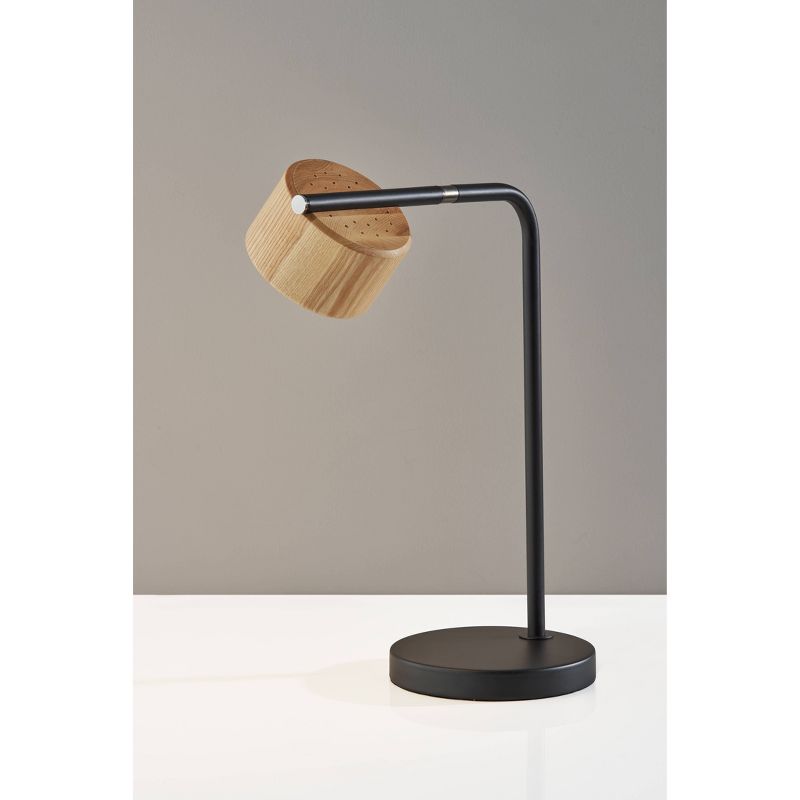 Roman Table Lamp Black (Includes LED Light Bulb) - Adesso, 1 of 7