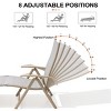 Crestlive Products Outdoor Aluminum Folding Recliner Adjustable Chaise Lounge (Set of 2) - 4 of 4