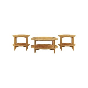 Coaster,Camillo Round Solid Wood Coffee Table - 1 of 4