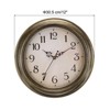 Unique Bargains Decorative Silent Non-Ticking Retro Country Wall Clock 12 Inch - 2 of 4