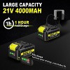 SILVEL 2" Cordless Brad Nailer, 2-in-1 21V Electric Brad Nailer Stapler with 2 * 4.0Ah Battery, 1000pcs Nails, 18GA Staples, Adjustable Depth - 2 of 4