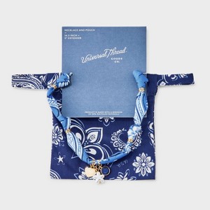 Bandana Print Necklace & Pouch - Universal Thread™ - 1 of 4