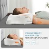COWLOWN White 1 Piece Memory Foam Pillow, Cervical Support Pillow with Dual Height Design for Back, Side Sleepers - 3 of 4