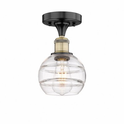 Rochester - 1 Light Semi-Flush Mount In Industrial Style-8 Inches Tall and 5.88 Inches Wide