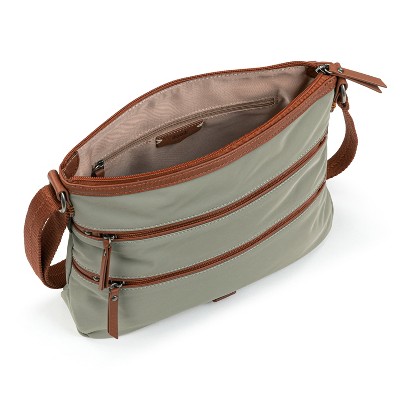 The Sak Esperato Crossbody Bag in Nylon, Convertible Purse, Sage, Size Medium — фото 4
