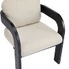Okak Modern Dining Chairs with Pillow Back Set of 2, Solid Wood Frame, Fabric Armchairs Kitchen Side Chairs for Living/Dining Room - 4 of 4