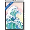 Trends International Watercolor Waves Framed Wall Poster Prints - 3 of 4