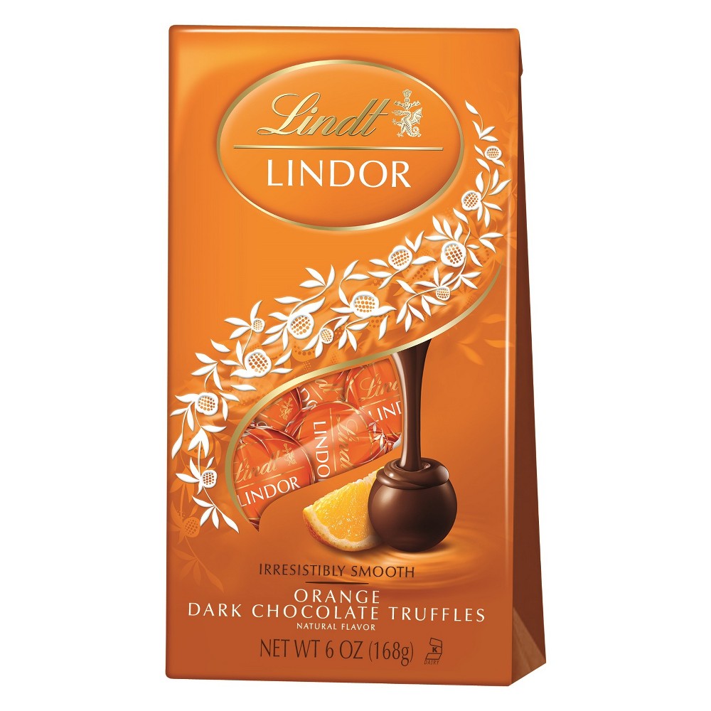 Upc 009542011345 Lindt Lindor Orange Dark Chocolate Truffles 6oz Upcitemdb Com