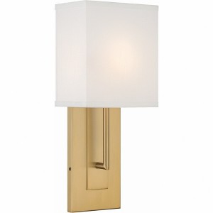 Crystorama Lighting Brent 1 - Light Sconce in  Vibrant Gold - 1 of 4