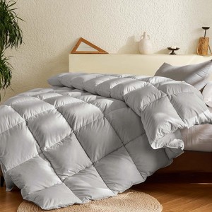 Inhand Goose Feather Down Fiber Comforter - 100% Cotton Duvet Insert - Hotel Luxury Hypoallergenic Bedding Comforter All Season - 1 of 4