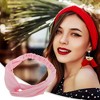 Unique Bargains Women's Button Stripe Elastic Headwrap 1 Pc - 2 of 4