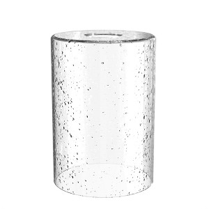 YANSUN 6.5 in. Lip Clear Cylindrical Glass 1 in. Fitter Width Pendant Shade and Vanity Shade (3-Pack) - 1 of 1