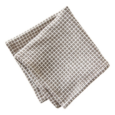 Tag Textured Check Dishcloth, Set of 2 Gray